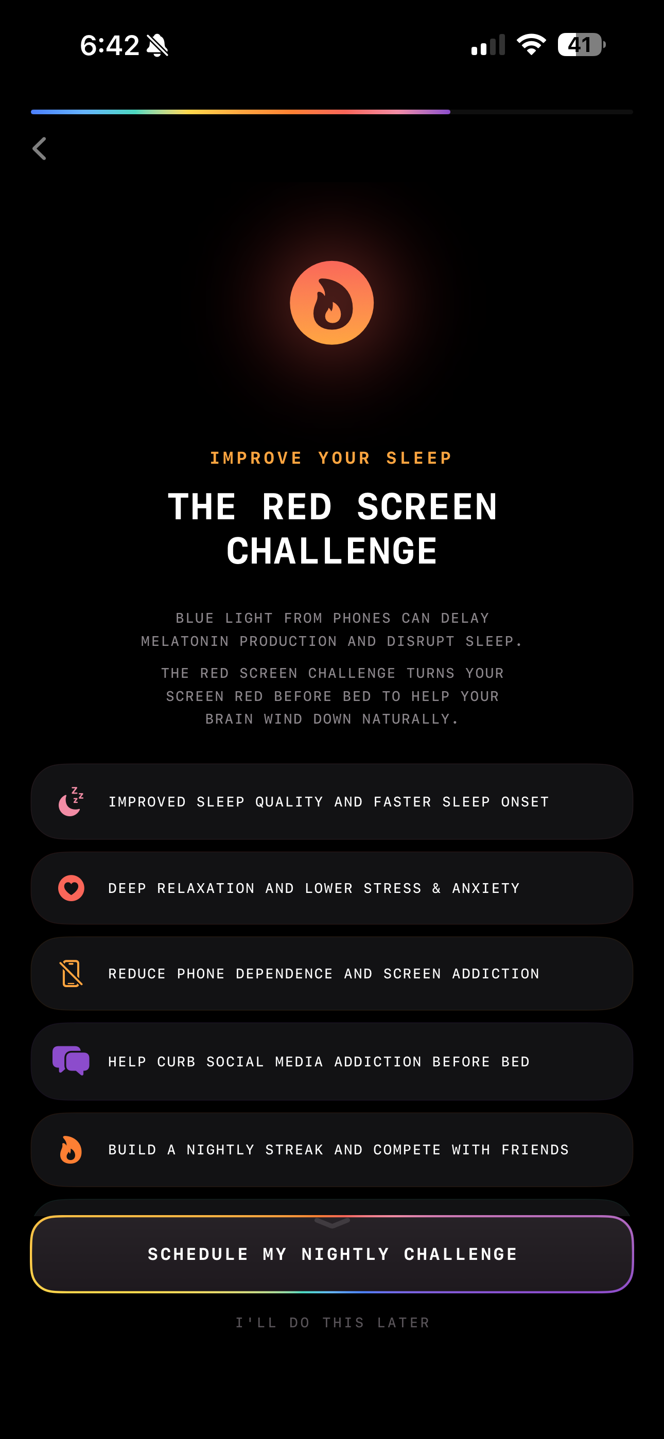 RedSleep Red Screen Challenge for teams